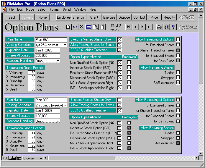 Stock Option Plan Software