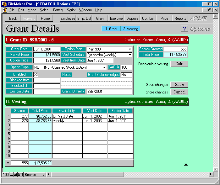 nq employee stock options